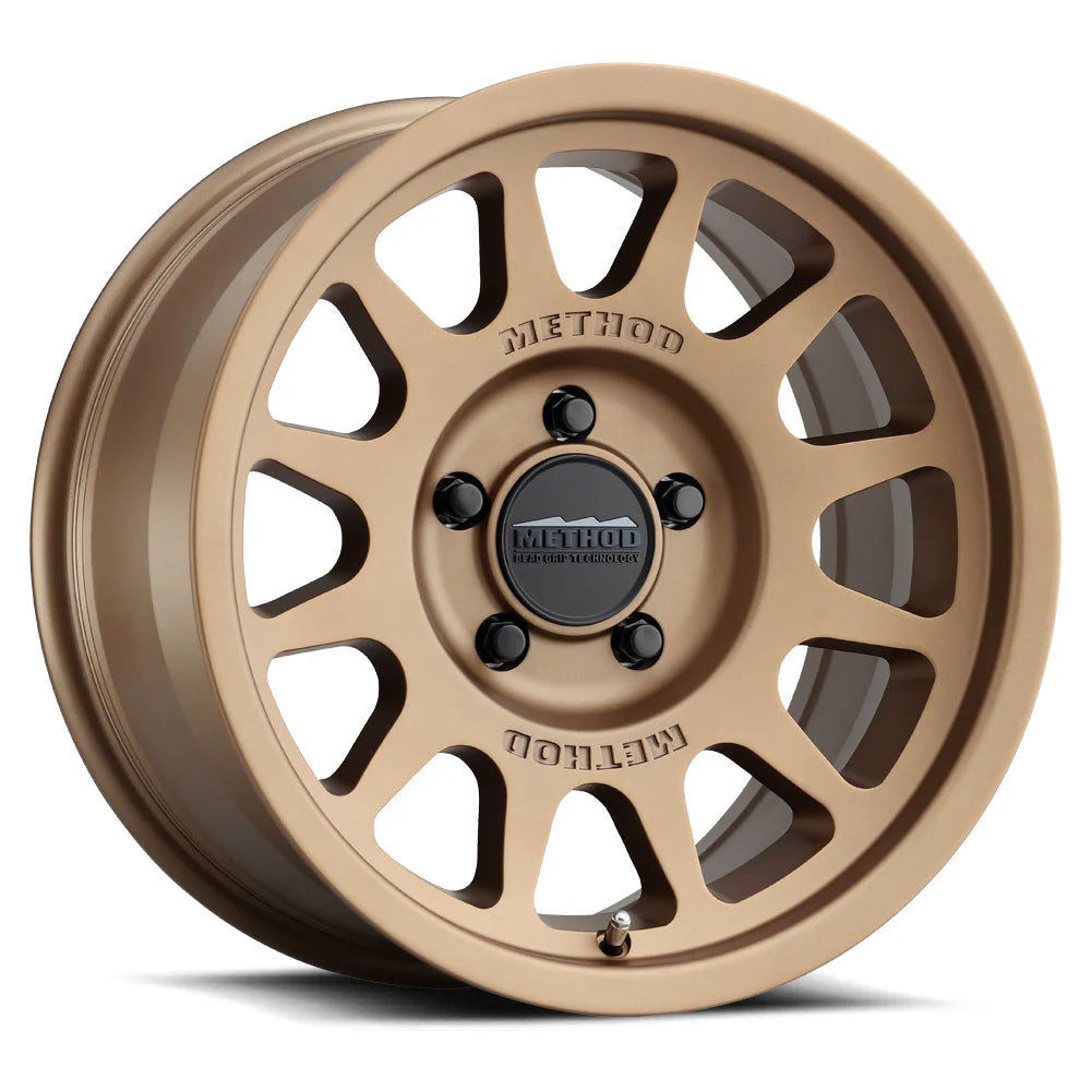 4 Llantas Method MR703 BeadGrip Matte Bronze 17x9" 5x127