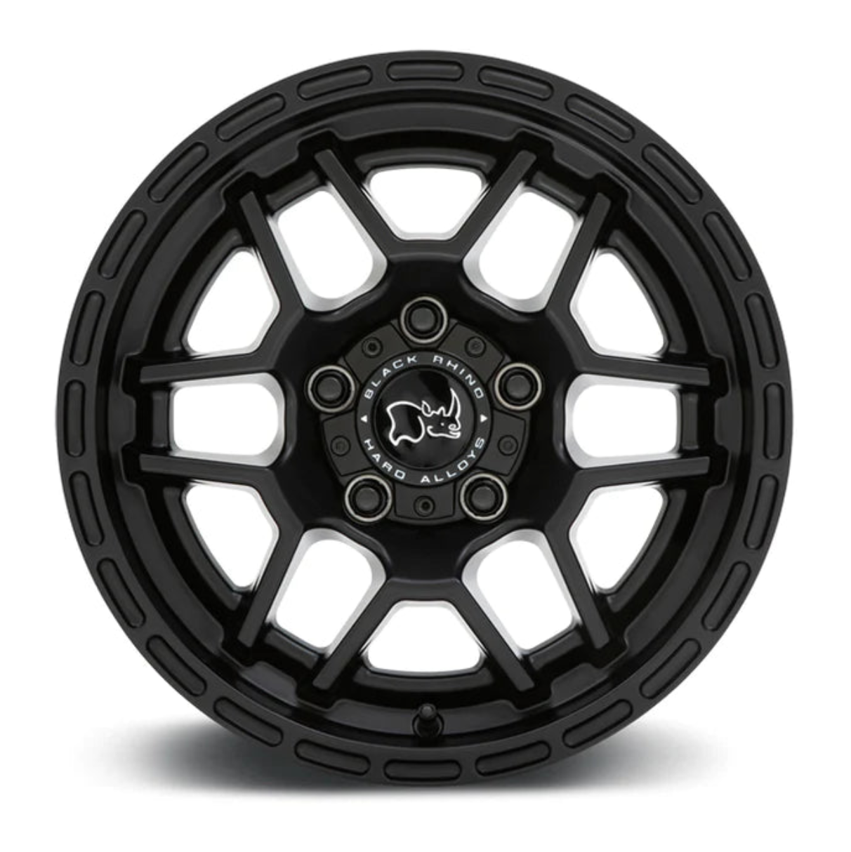 4 Llantas Black Rhino Batona Matte Black 15x7" 5x114
