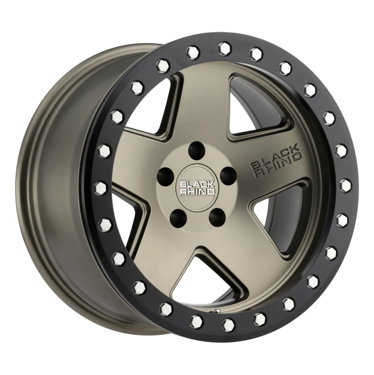 4 Llantas Black Rhino Crawler BeadLock Matte Bronze 17x8,5" 6x139,7