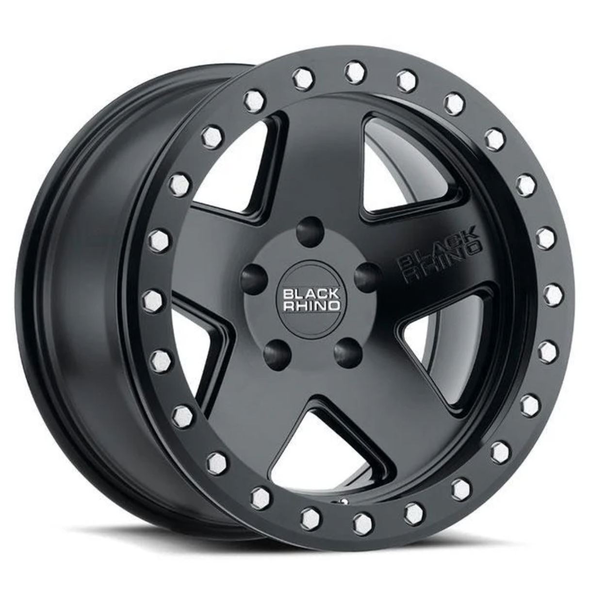 4 Llantas Black Rhino Crawler BeadLock Matte Black 17x8,5" 5x127