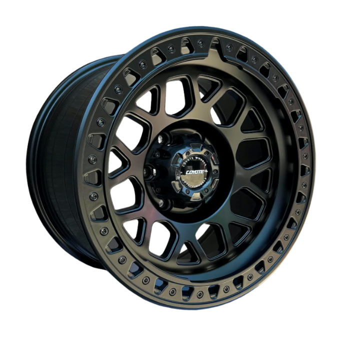 4 Llantas Coyote Blaster Matte Black 17x9" 6x139,7