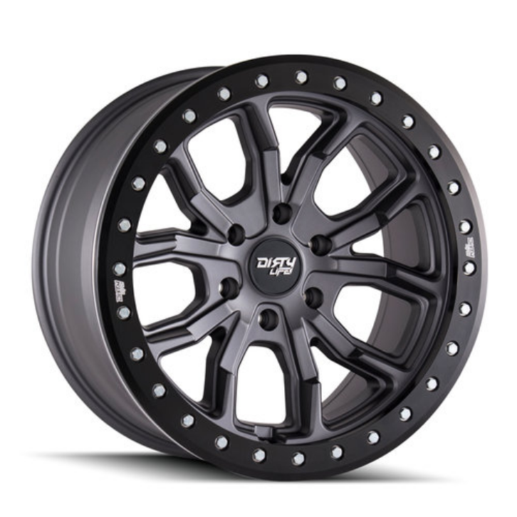 Llanta DIRTY LIFE DT-1 BEADLOCKS 17×9 / 5x127mm / -12 / GUNMETAL / 4 unidades