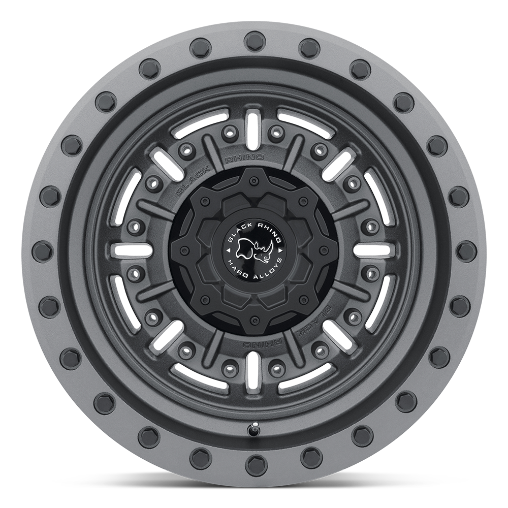 4 Llantas Black Rhino Abrams Textured Matte GunMetal 17x9,5" 5x127