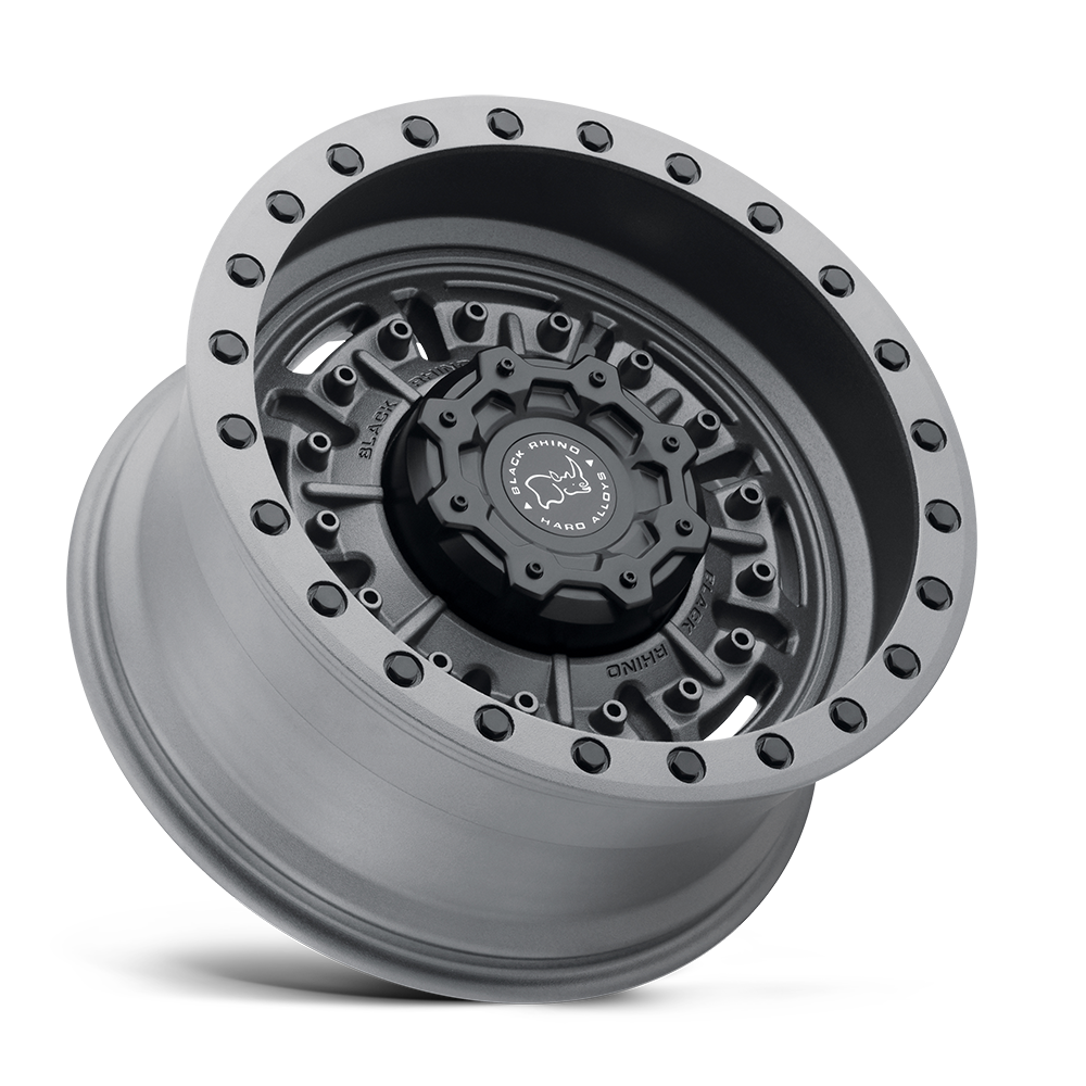 4 Llantas Black Rhino Abrams Textured Matte GunMetal 17x9,5" 5x127