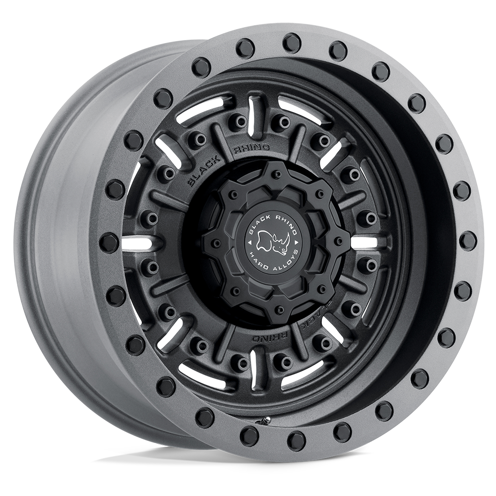 4 Llantas Black Rhino Abrams Textured Matte GunMetal 17x9,5" 5x127