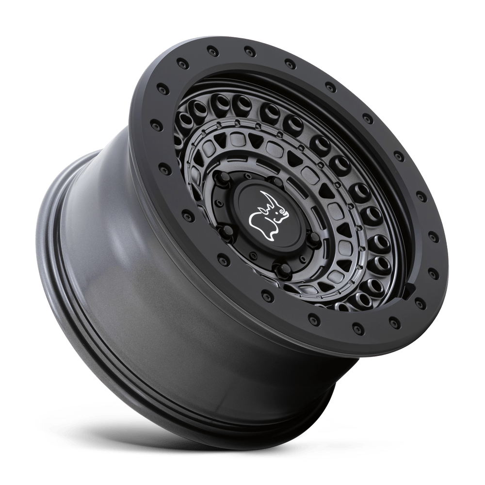4 Llantas Black Rhino Barricade GunBlack w/ Black Rock 20x9" 6x139,7
