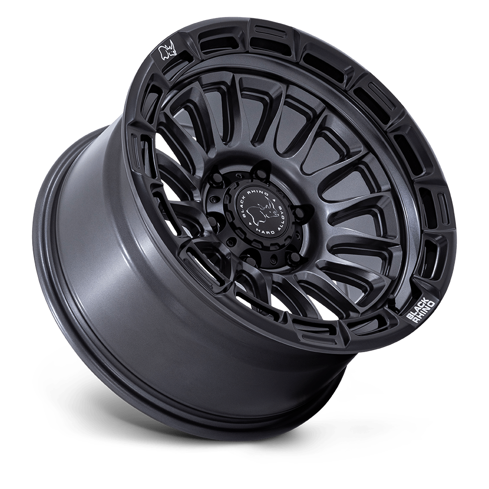 4 Llantas Black Rhino Rival Matte GunMetal w/ Matte Black Lip 17x9" 6x139,7