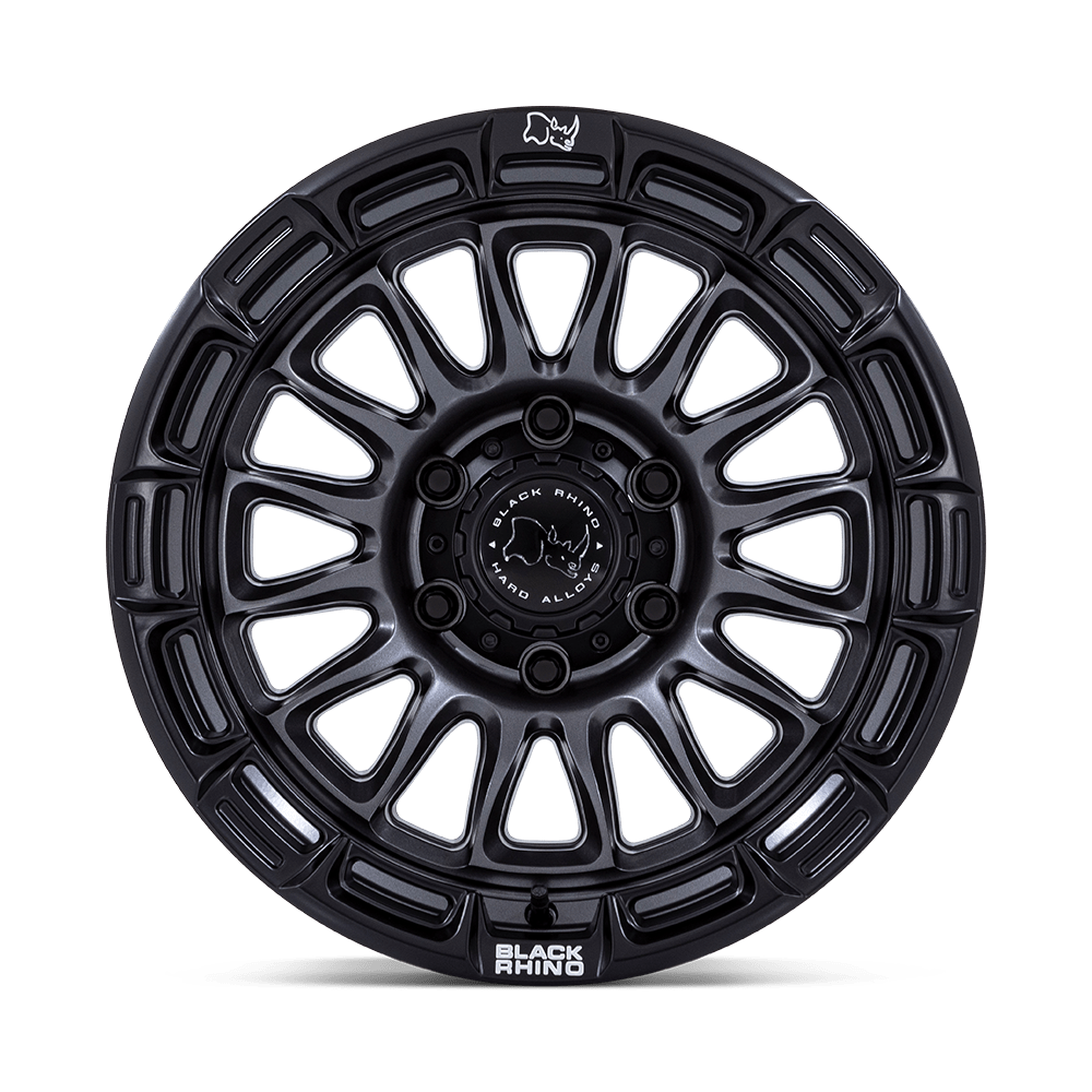 4 Llantas Black Rhino Rival Matte GunMetal w/ Matte Black Lip 17x9" 6x139,7