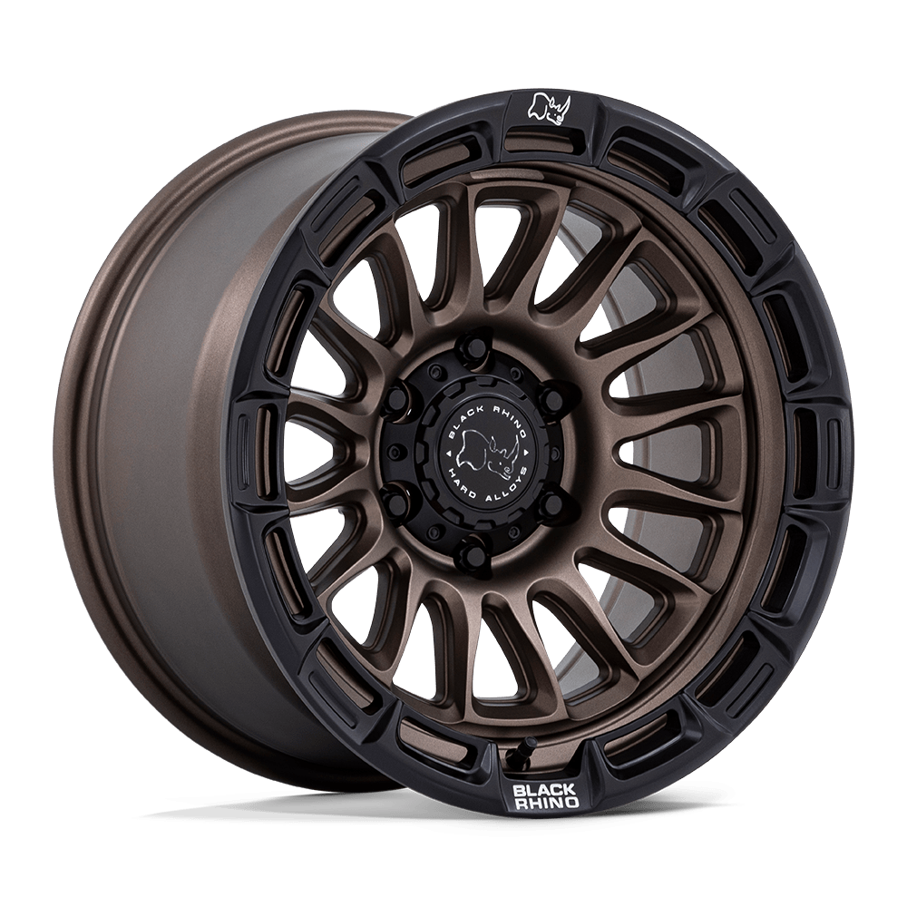 4 Llantas Black Rhino Rival Burnt Bronze w/ Matte Black Lip 17x8,5" 6x139,7