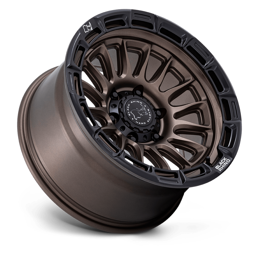 4 Llantas Black Rhino Rival Burnt Bronze w/ Matte Black Lip 17x8,5" 6x139,7