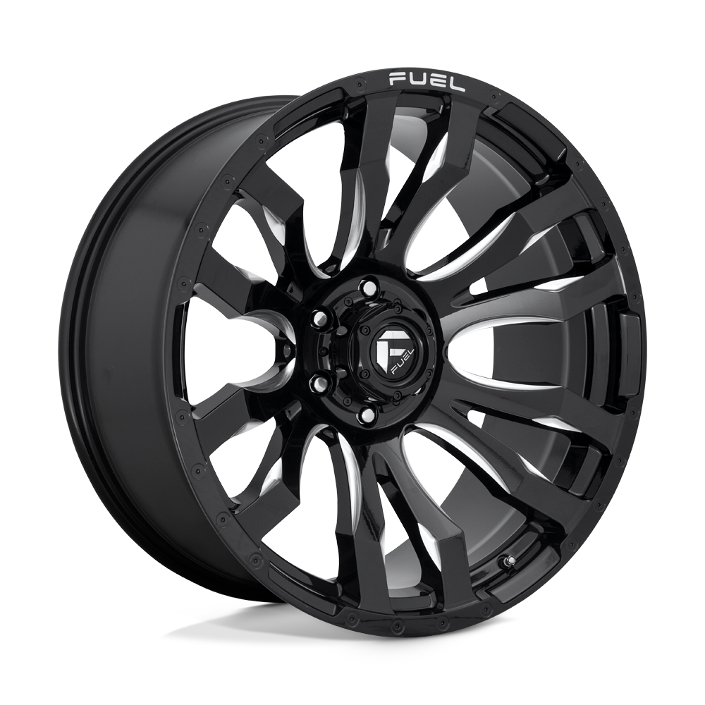4 Llantas Fuel Blitz D673 Black Milled 17x9 6x139,7
