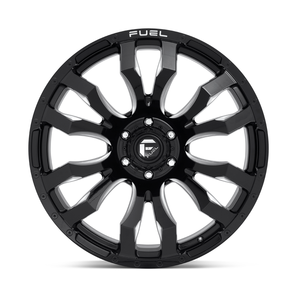 4 Llantas Fuel Blitz D673 Black Milled 17x9 6x139,7