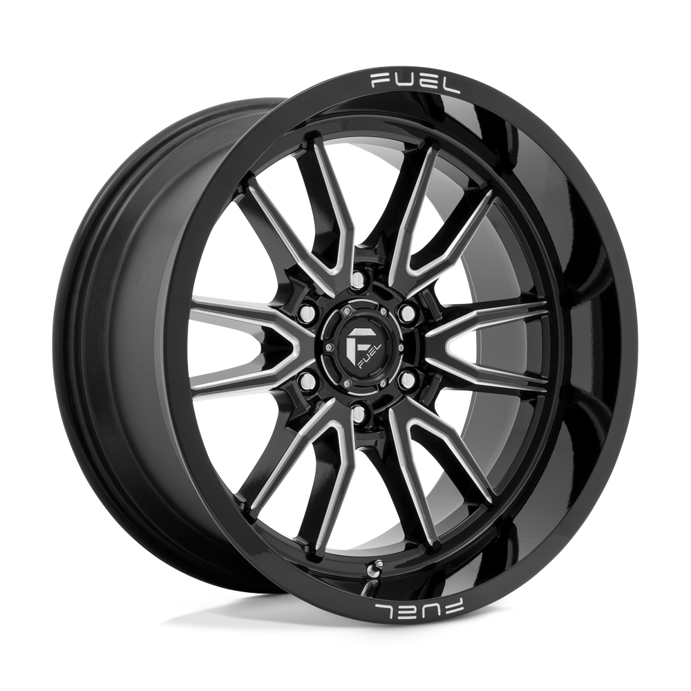 4 Llantas Fuel Clash 6 D761 Black Milled 17x9" 6x135