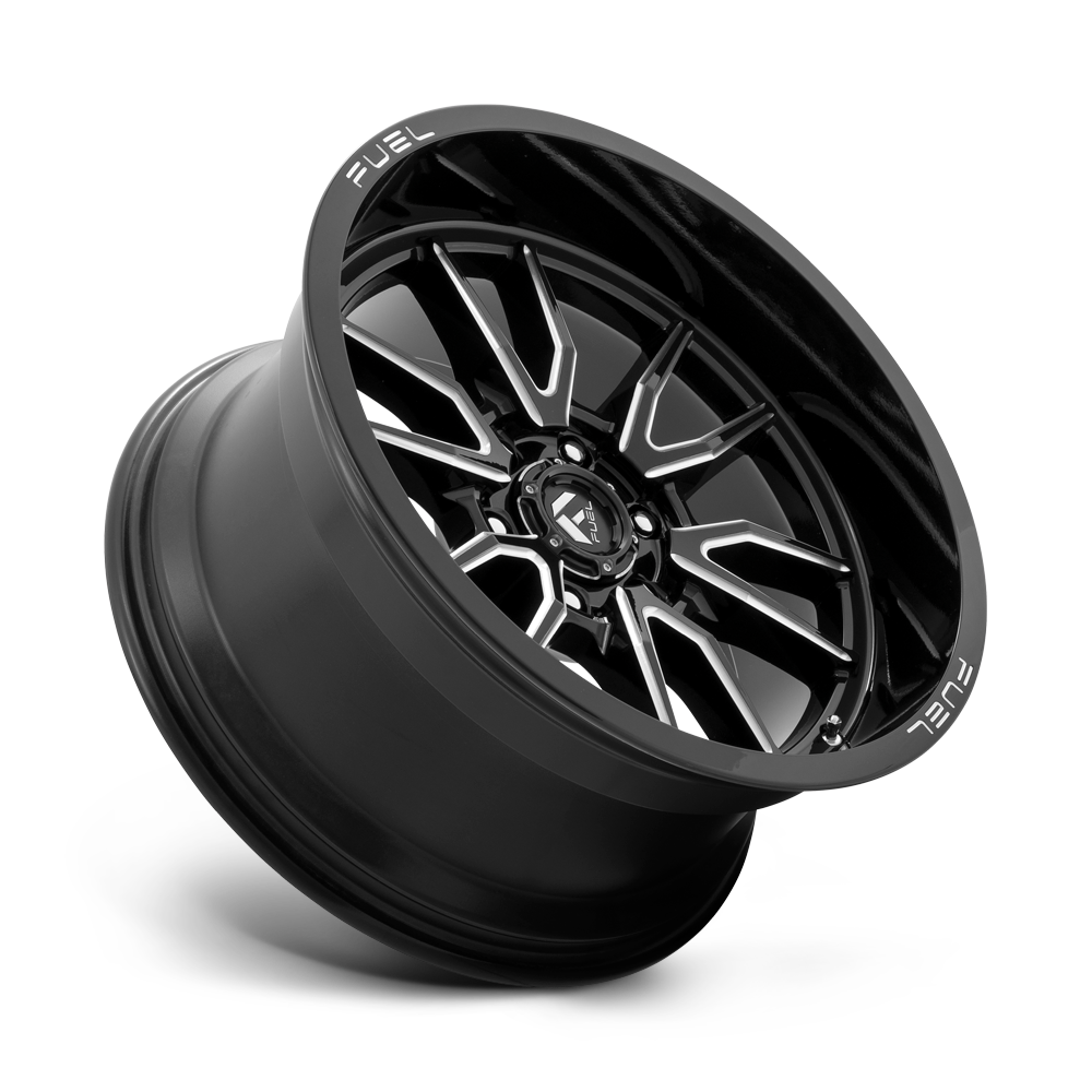 4 Llantas Fuel Clash 6 D761 Black Milled 17x9" 6x135