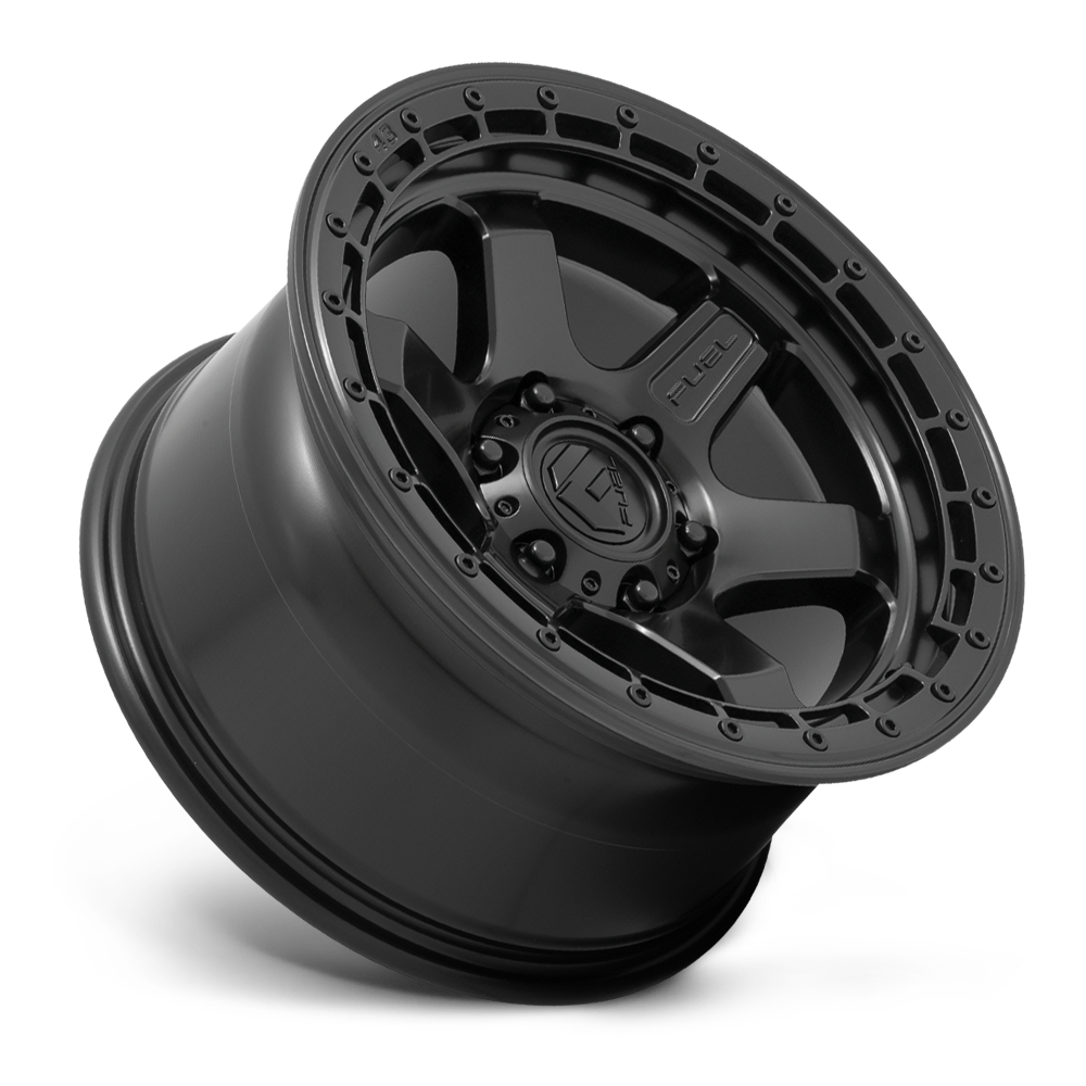 4 Llantas Fuel Block D750 Black 17x9" 6x135