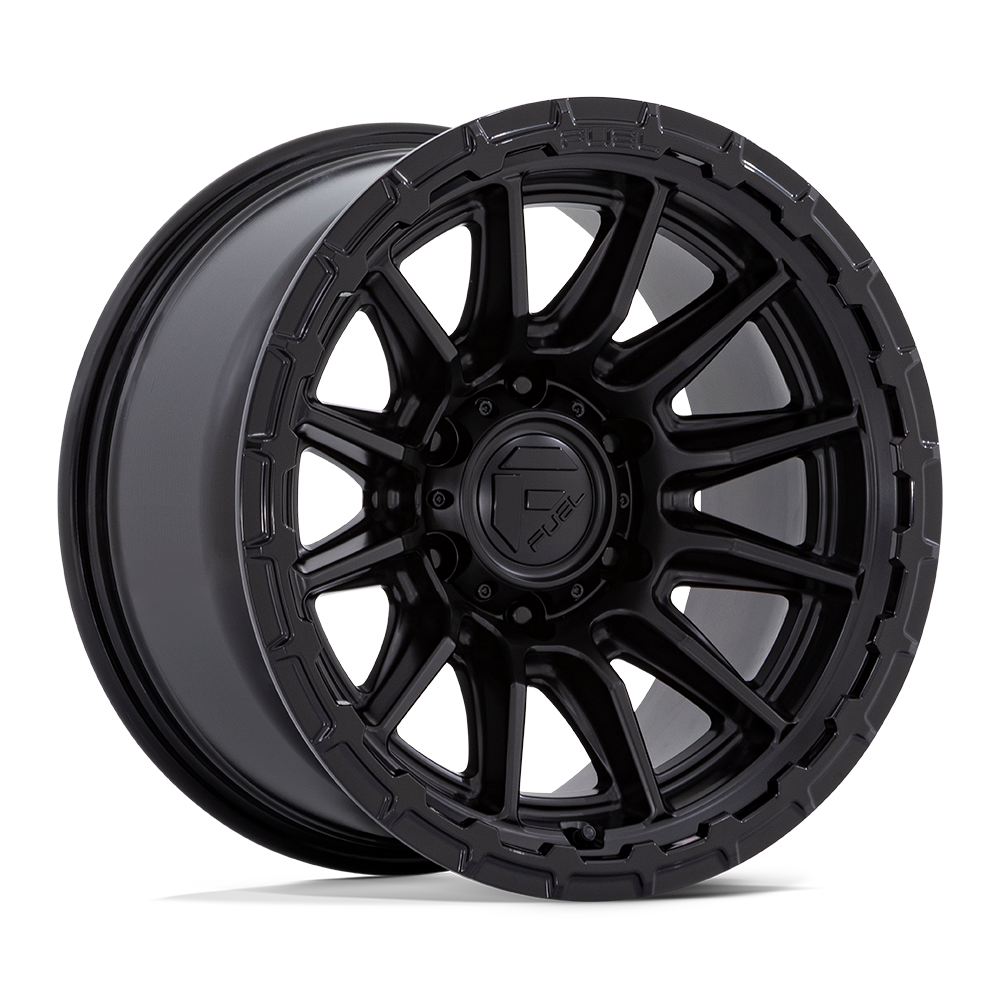 4 Llantas Fuel Piston FC866MX Black 17x9" 6x139,7