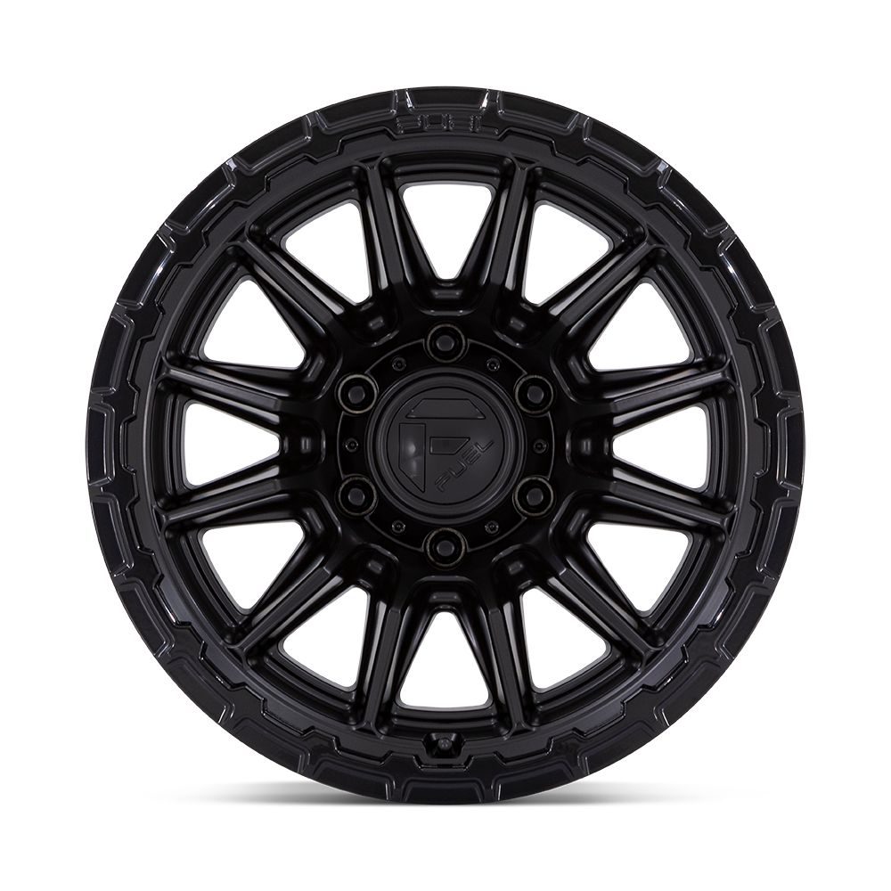 4 Llantas Fuel Piston FC866MX Black 17x9" 6x139,7