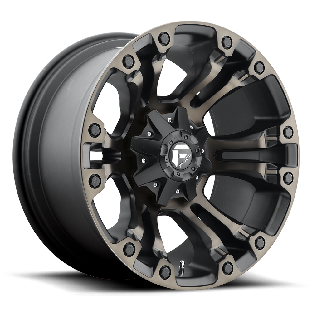 4 Llantas Fuel Vapor D569 Matte Black w/ DDT 17x9" 6x135