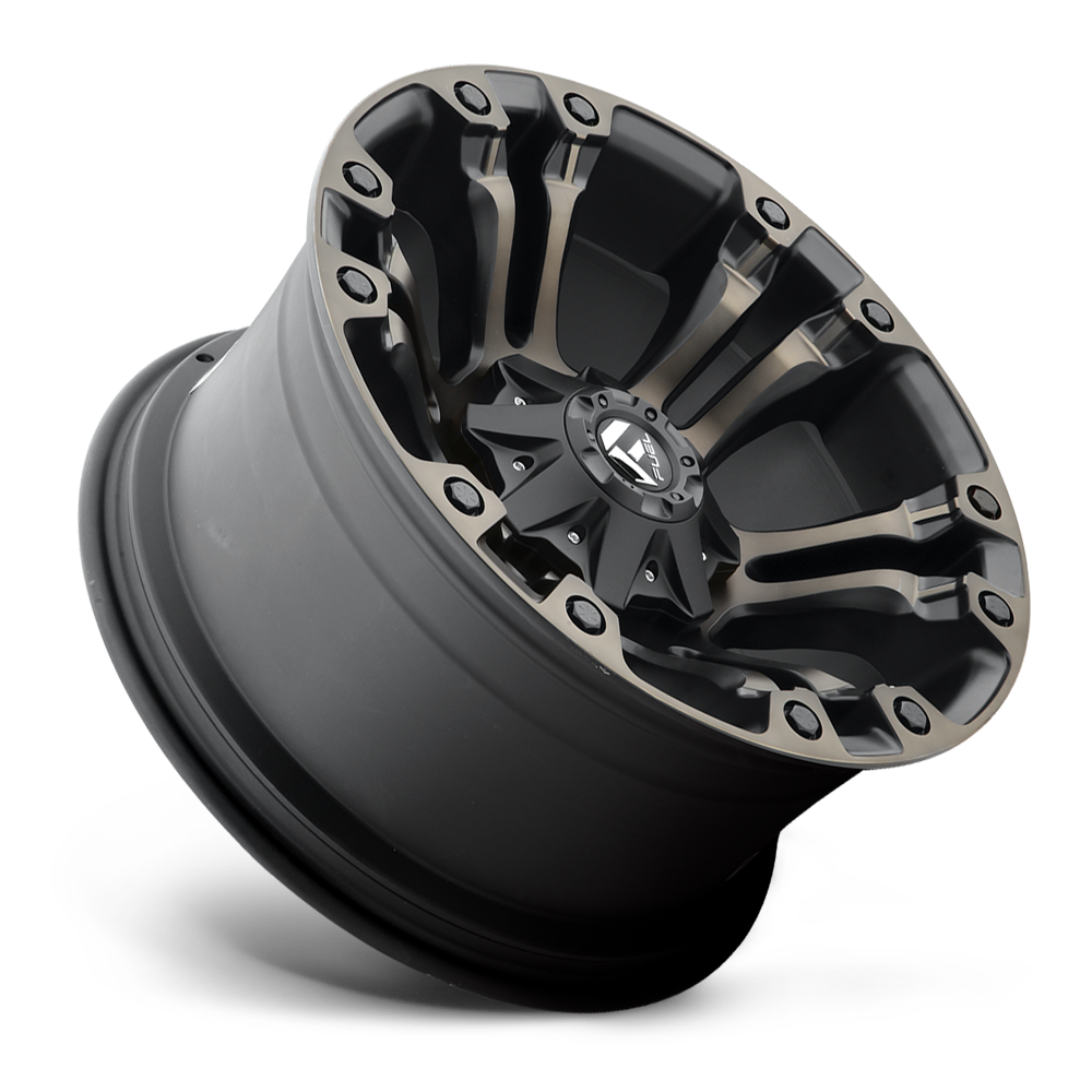4 Llantas Fuel Vapor D569 Matte Black w/ DDT 17x9" 6x135