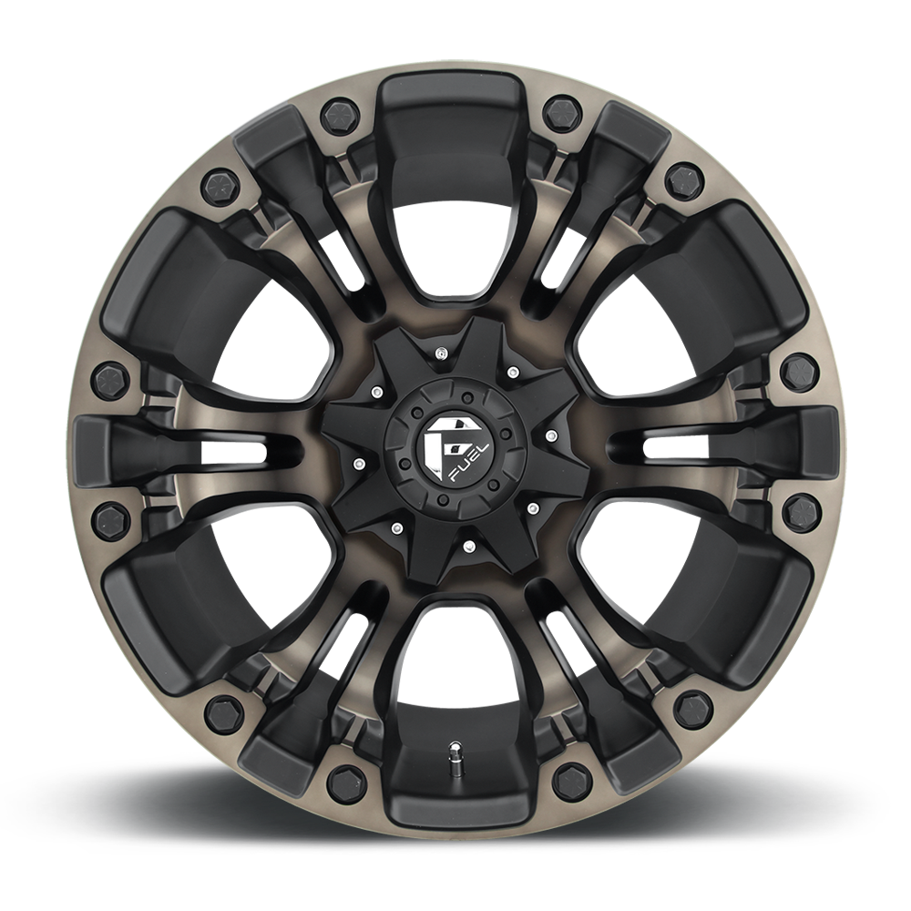 4 Llantas Fuel Vapor D569 Matte Black w/ DDT 17x9" 6x135