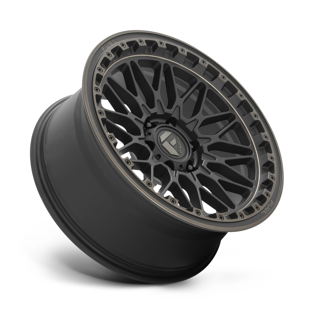 4 Llantas Fuel Trigger D759 Matte Black w/ Dark Tint 17x9" 6x139,7