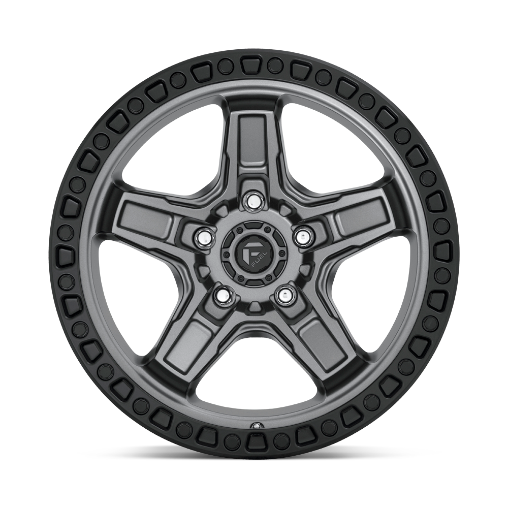 4 Llantas Fuel Kicker D698 Gray 17x9" 5x127