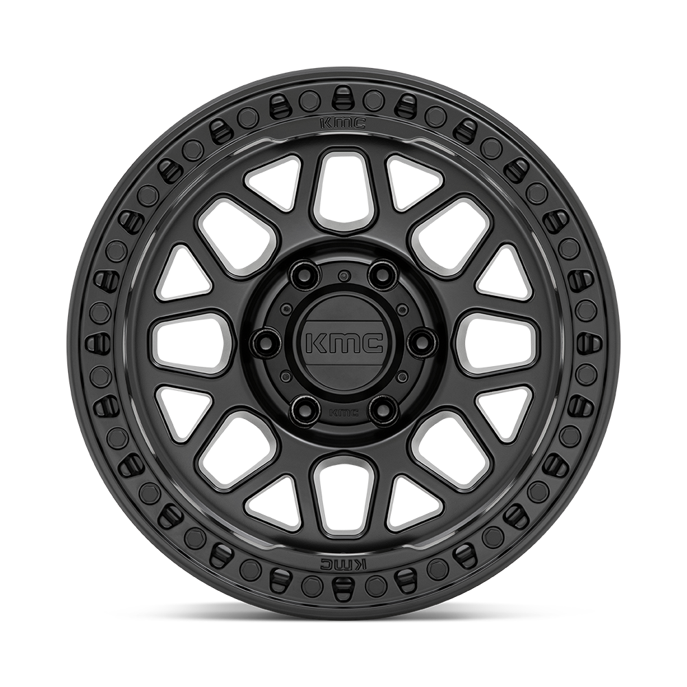 4 Llantas KMC KM549 GRS Satin Black 17x9" 6x139,7