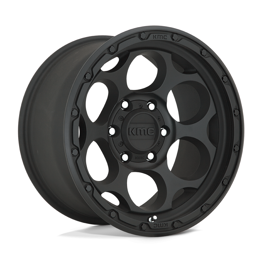 4 Llantas KMC KM541 Dirty Harry Textured Black 17x8,5" 6x139,7