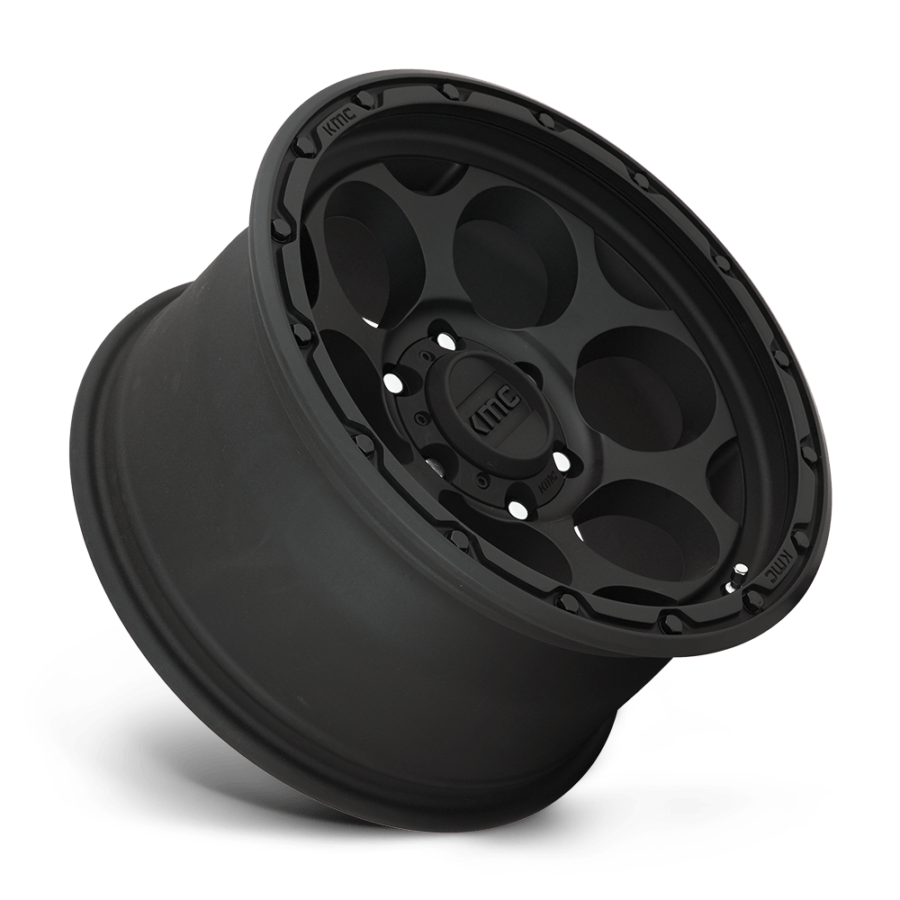 4 Llantas KMC KM541 Dirty Harry Textured Black 17x9" 5x127