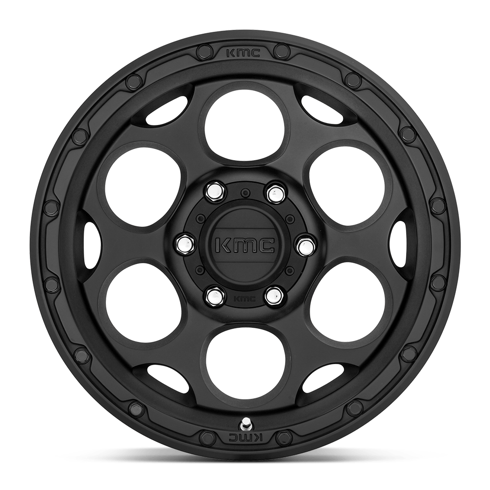 4 Llantas KMC KM541 Dirty Harry Textured Black 17x9" 5x127
