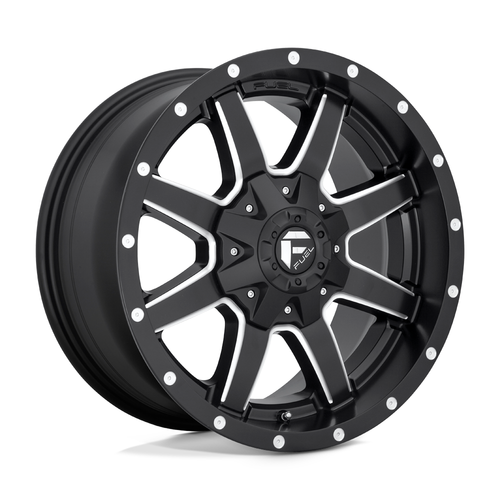 4 Llantas Fuel Maverick D538 Black Milled 17x9" 6x139,7