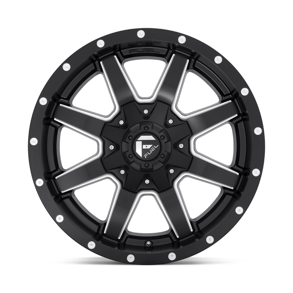 4 Llantas Fuel Maverick D538 Black Milled 17x9" 6x139,7
