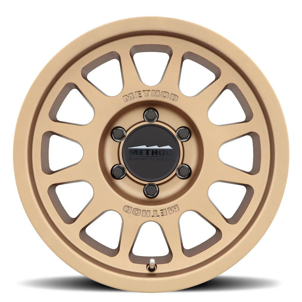 4 Llantas Method MR703 BeadGrip Matte Bronze 17x9" 5x127