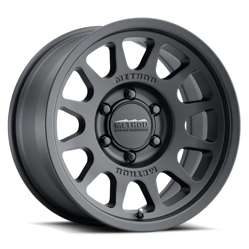 4 Llantas Method MR703 BeadGrip Matte Black 17x9" 6x139,7