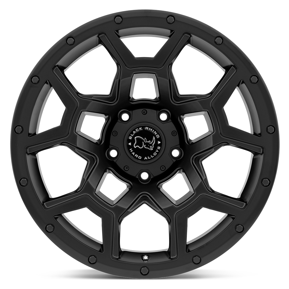 4 Llantas Black Rhino Overland Matte Black 17x8" 6x130