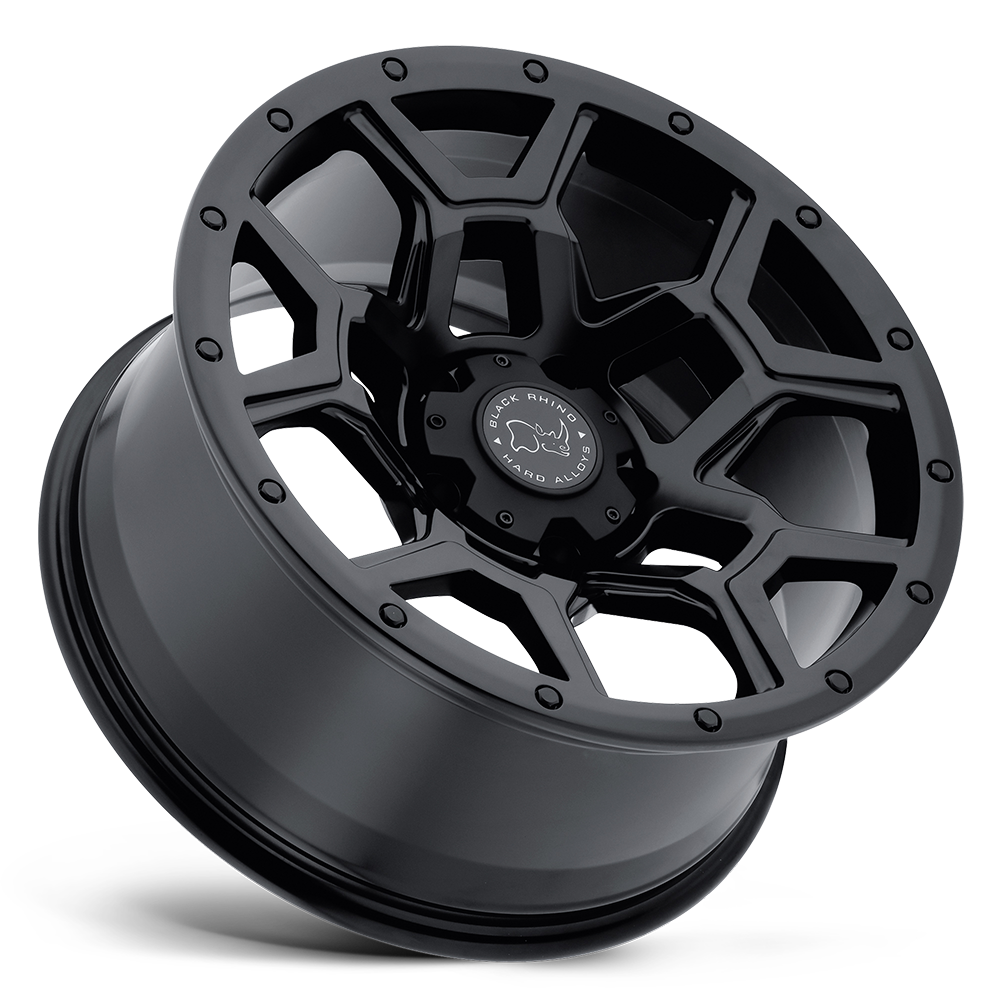 4 Llantas Black Rhino Overland Matte Black 17x8" 5x120