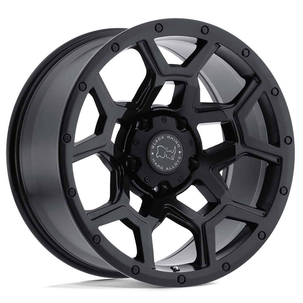 4 Llantas Black Rhino Overland Matte Black 17x8" 6x130