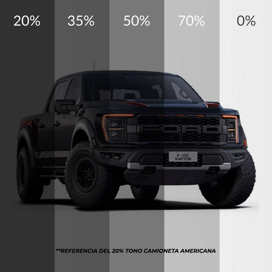 Laminas de seguridad con polarizado 7 micras camionetas FullSize