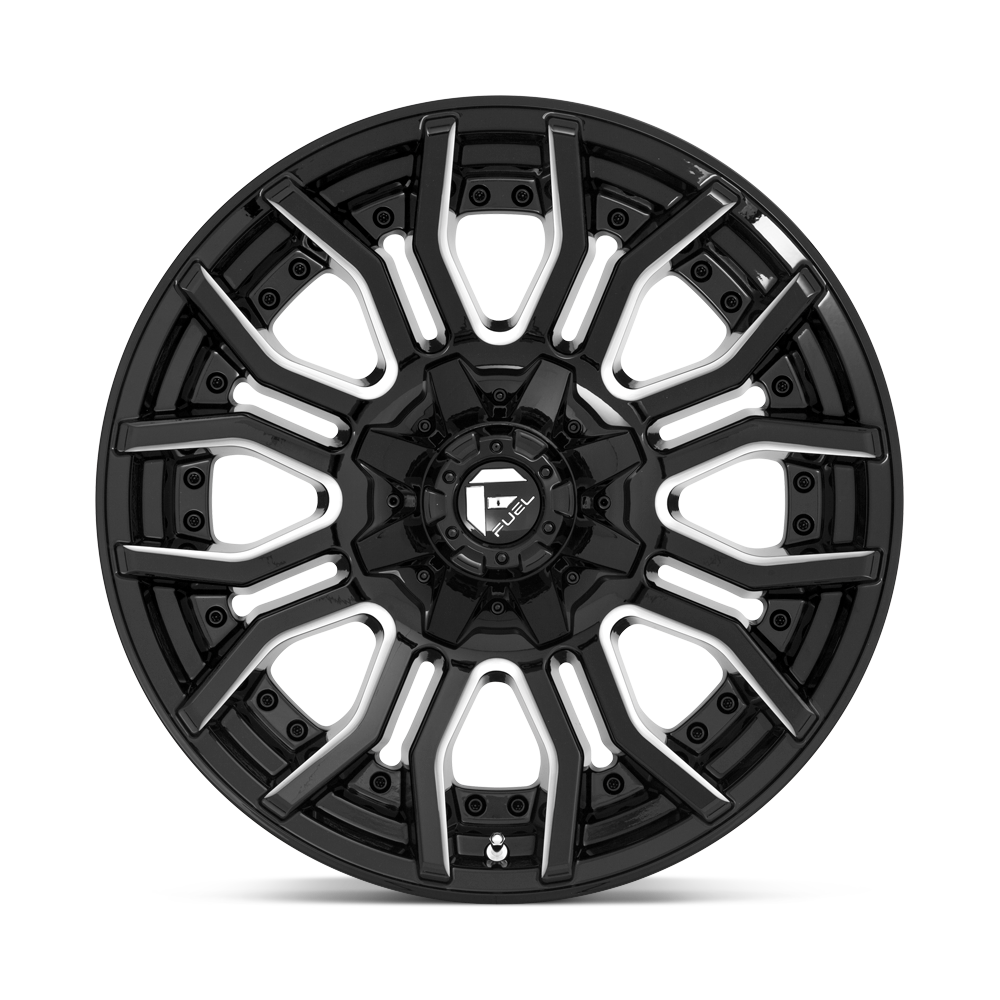 4 Llantas Fuel Rage D711 Black & Gray 20x9" 6x139,7