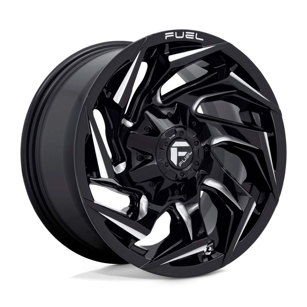4 Llantas Fuel Reaction D753 Black & Gray 17x9" 6x139,7