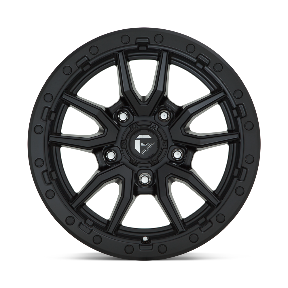 4 Llantas Fuel Rebel D679 Black 17x9" 5x127