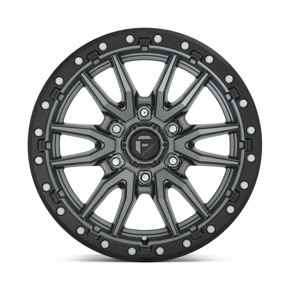 4 Llantas Fuel Rebel D680 Gray 20x9" 6x139,7