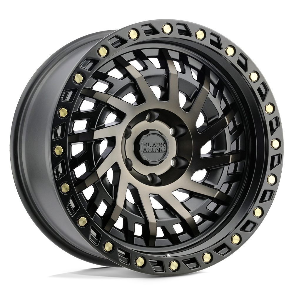 4 Llantas Black Rhino Shredder Matte Black 17x9" 6x139,7