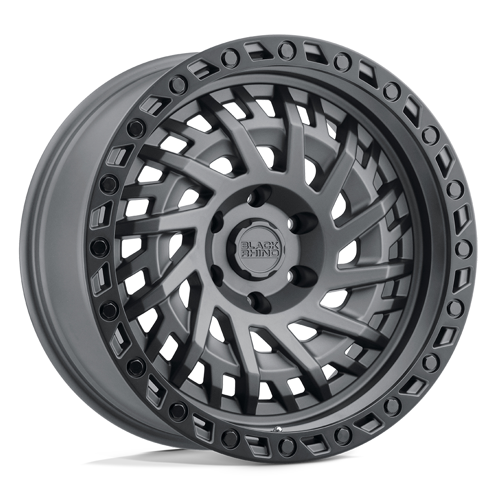 4 Llantas Black Rhino Shredder Matte GunMetal 17x9" 5x127