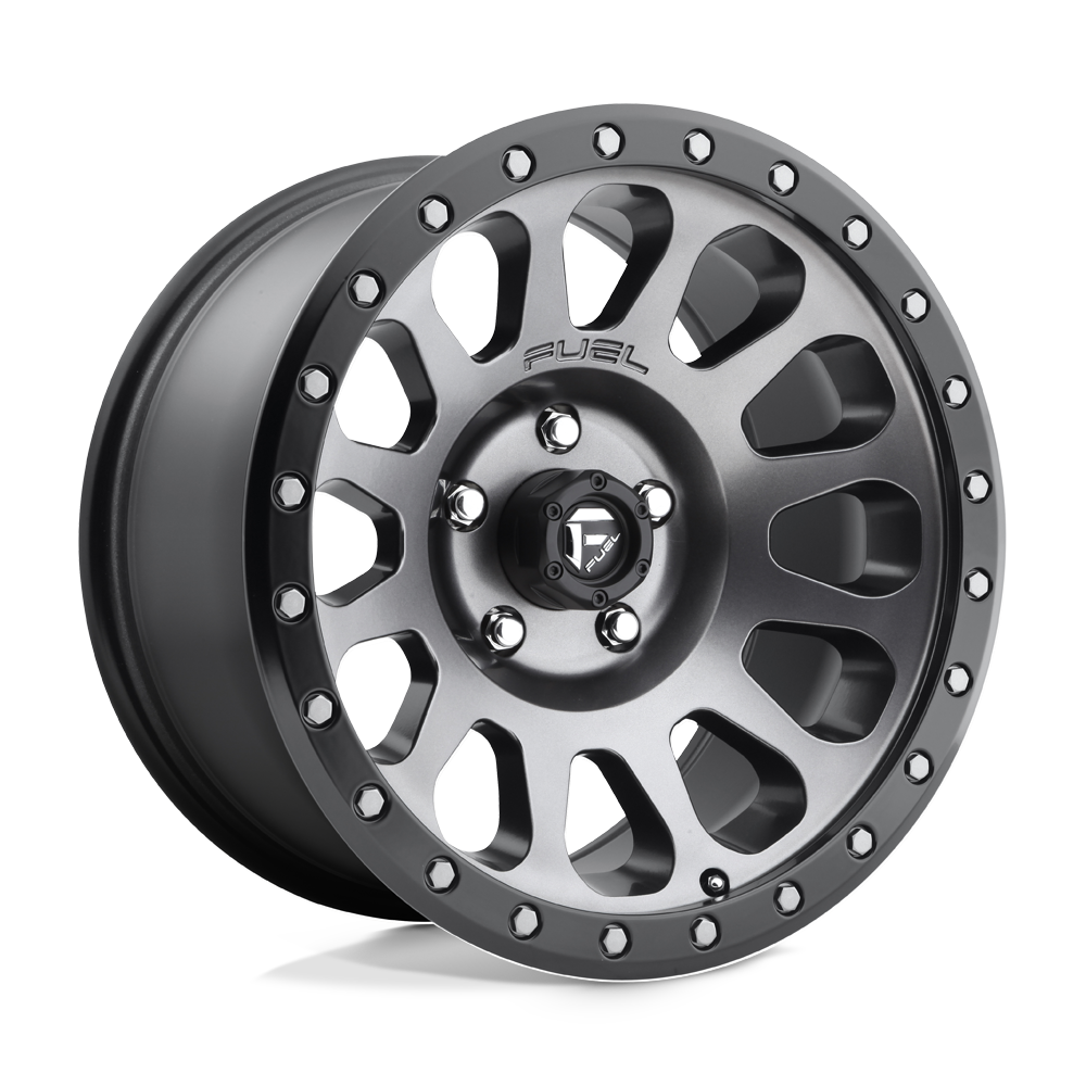 4 Llantas Fuel Vector D601 Matte Gray 17x8.5" 5x120
