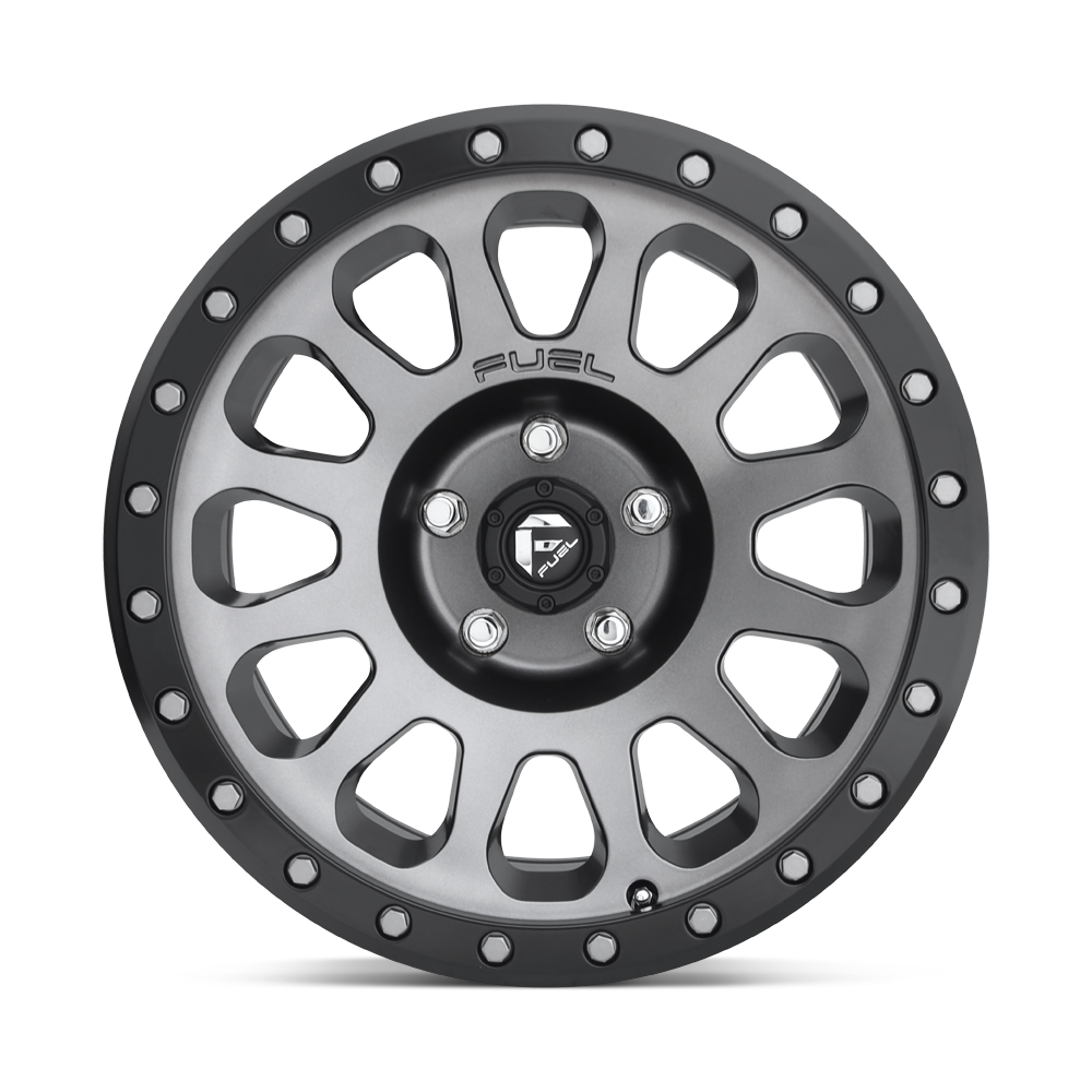 4 Llantas Fuel Vector D601 Matte Gray 17x8.5" 5x120