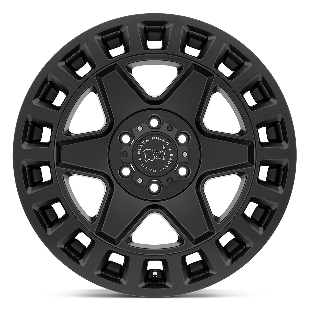 4 Llantas Black Rhino York Matte Black 17x9" 6x139