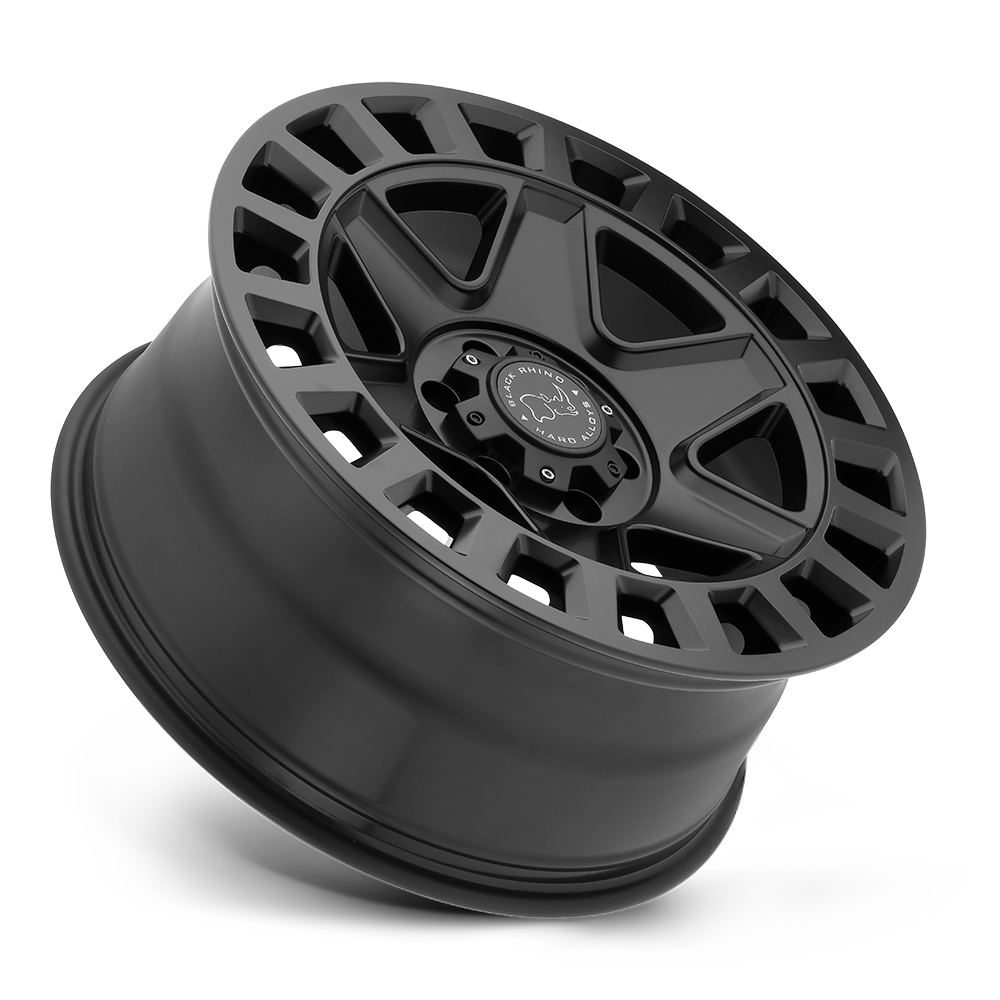 4 Llantas Black Rhino York Matte Black 17x9" 6x139