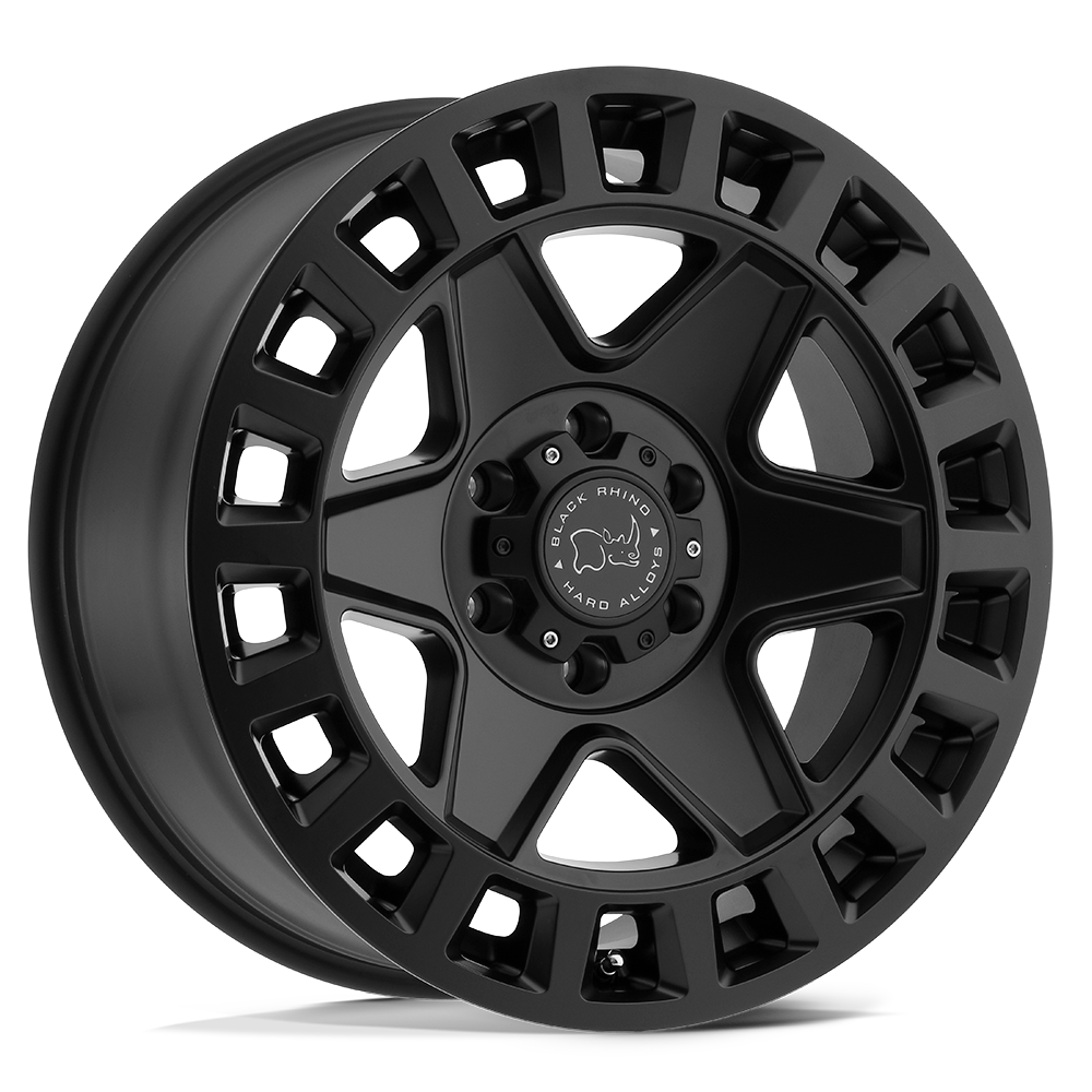 4 Llantas Black Rhino York Matte Black 17x9" 6x139