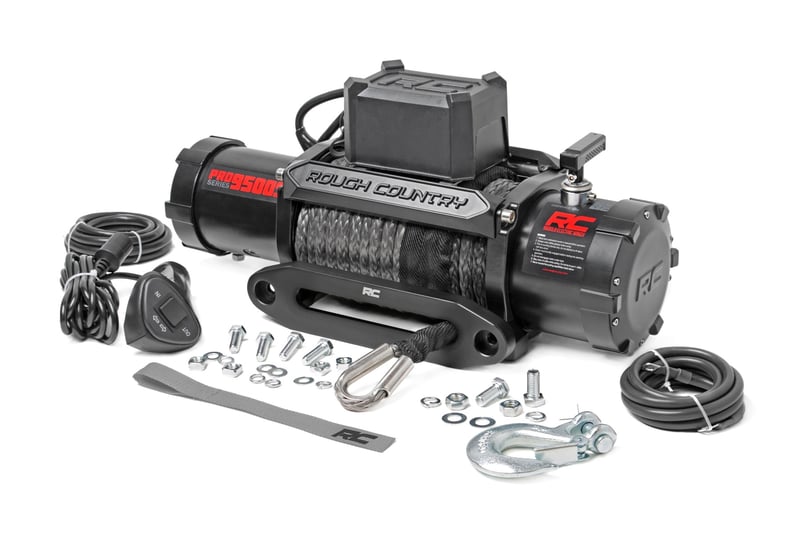Winche 9500lbs Piola Sintetica Rough Country